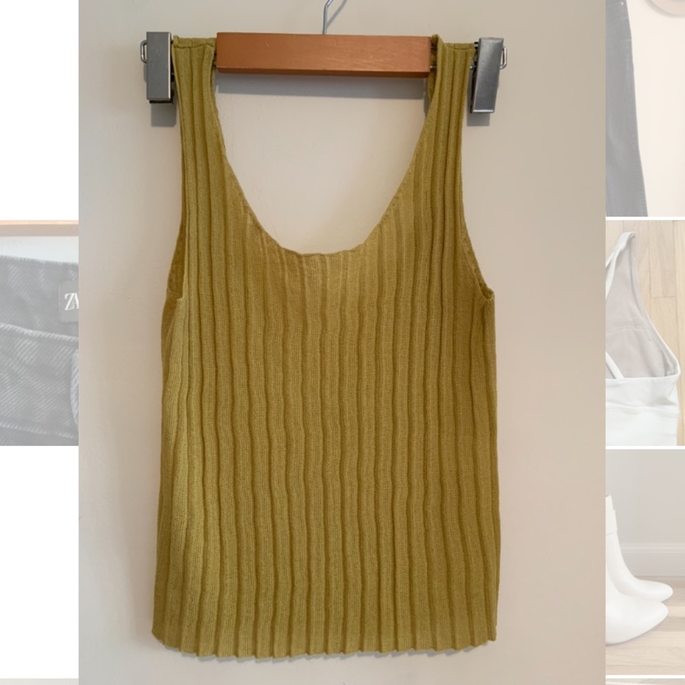 Oak & Fort - Mustard knit tank